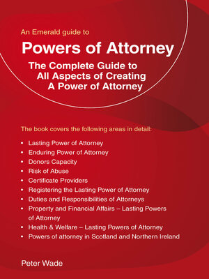 cover image of An Emerald Guide to Powers of Attorney